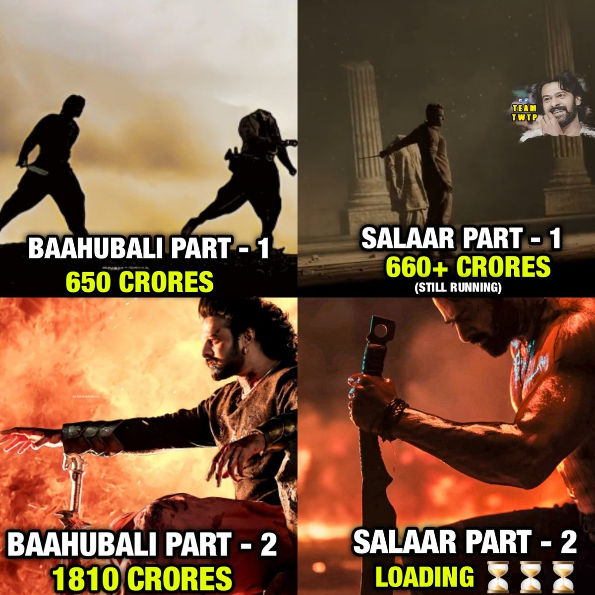 TeamTWTPOffi's tweet image. History gonna Repeat Again🔥🔥
#Prabhas
#BlockbusterSalaar
#Salaar