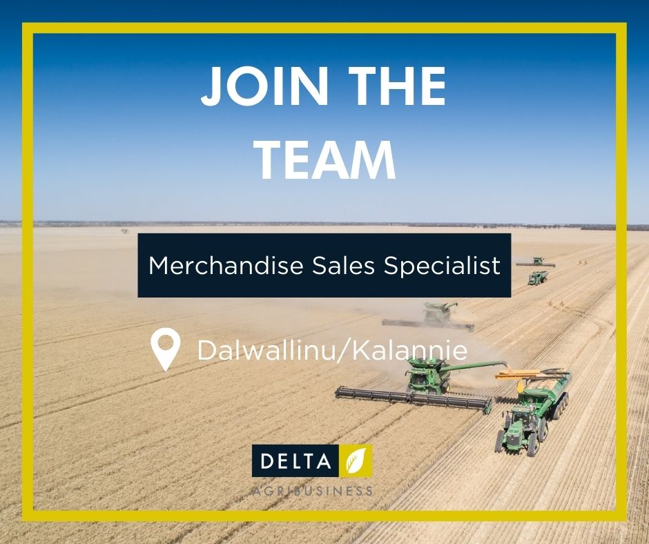 We're currently seeking an experienced Merchandise Sales Specialist to join the Delta team where you'll become an integral part of our Dalwallinu and Kalannie branches.  Interested?  Head to bit.ly/3NOTXx4. to find out further information and apply.