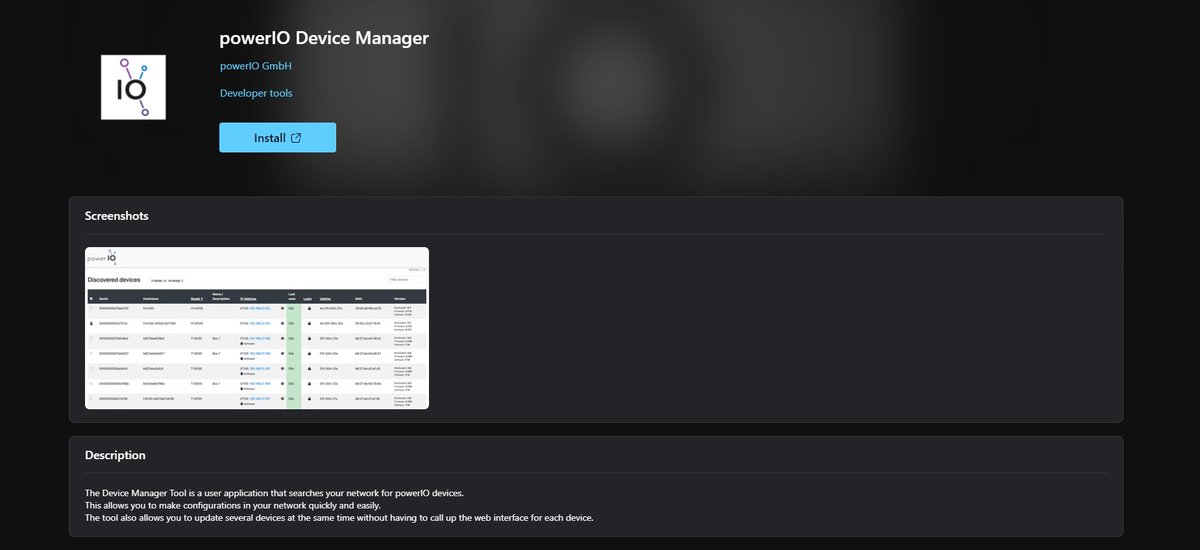 CAStenman's tweet image. powerIO Device Manager, is App of The Day on myAppFree tinyurl.com/y5bs3zhk    #Windows10 #myAppFree #DeviceManager