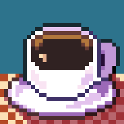 WheybiA's tweet photo. Anyone wants some coffee?? ☕

#pixelart #pixelartist #aseprite https://t.co/6Yi0GwZgnJ