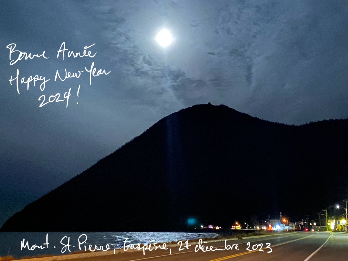 Mes meilleurs vœux pour 2024 et un peu plus de lumière sur notre monde!  My best wishes for 2024 and a bit of more light on our world!