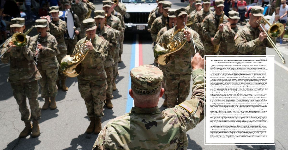 ChuckCallesto's tweet image. BREAKING REPORT: 🚨 231 Current and Former U.S. Service Members pen letter to the American People, DEMAND MILITARY LEADERS BE COURT-MARTIALED for forcing COVID vaccine on our military.. 

Tells leaders, were COMING for you..

“Service Members Were Significantly Harmed by These…