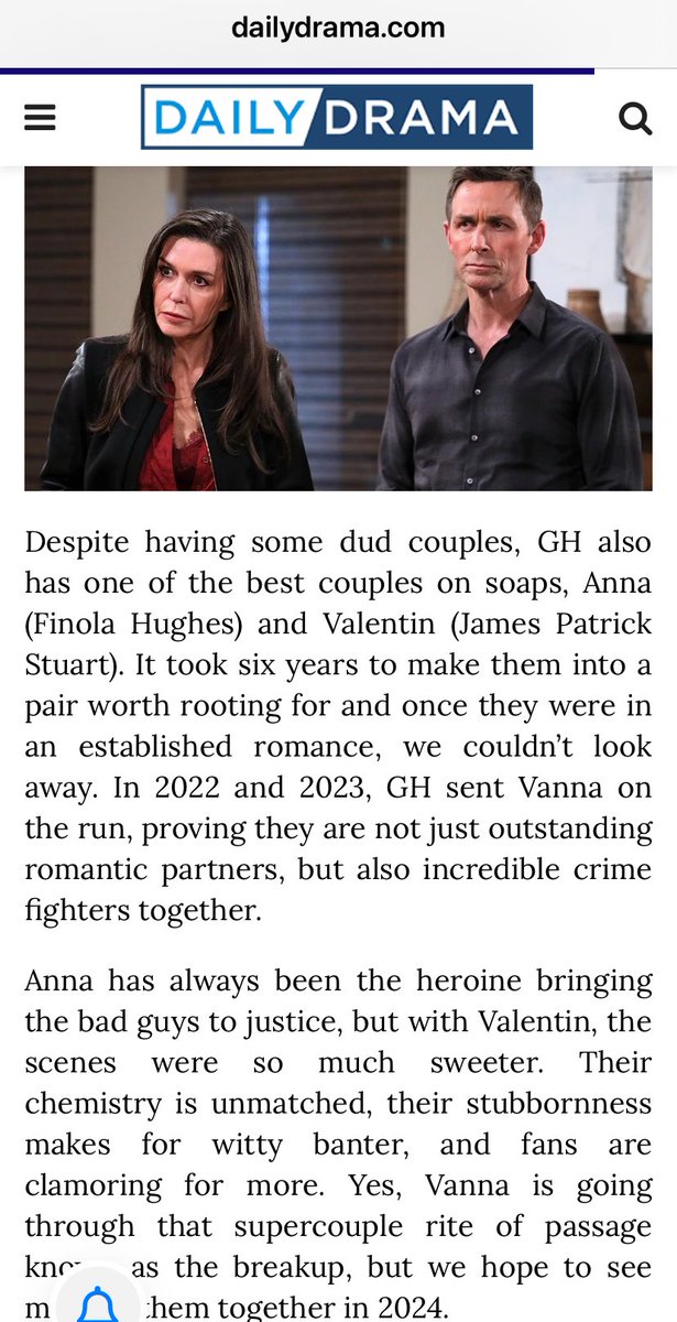 another #Vanna accolade! #GH #supercouple