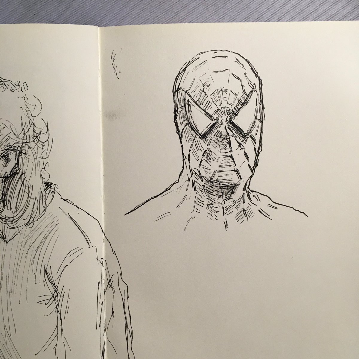 raimi spidey sketch before bed 