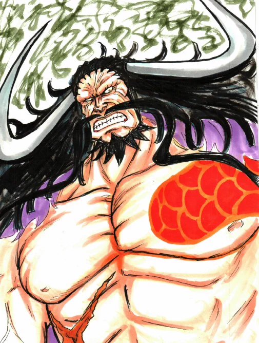 #辰年なので自分の好きなドラゴン貼ってけカイドウさん。龍形態は描いた事なかったけどプリキュア形態なら描いた事あった。 