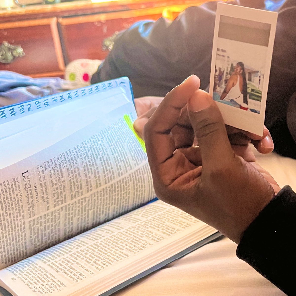 my picture is his bookmark in the Bible 🥹🥹🥹