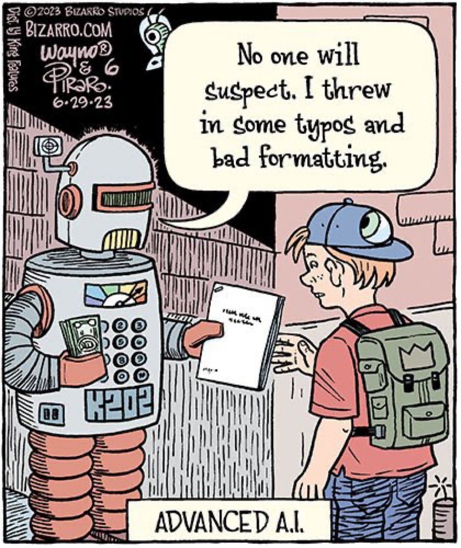 I don’t fear the artificial intelligence #AI that passes the Turing Test. I fear the AI that intentionally fails the Turing Test. 🧐 Read some recent assessments here: spectrum.ieee.org/amp/turing-tes… …and here: arstechnica.com/ai/2023/12/do-… ———— #LLMs #DeepLearning #MachineLearning