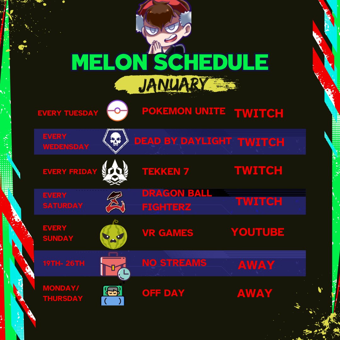 MushanASMR's tweet photo. Twitch and YouTube schedule is up for January so I hope to bring you some wholesome content going into 2024 with YouTube videos alongside Twitch Streaming with the main goal of doing more Charity Streams at least two a year! So join me in the #Melonpatch
#twitchstreamer https://t.co/l0bnylh9aN