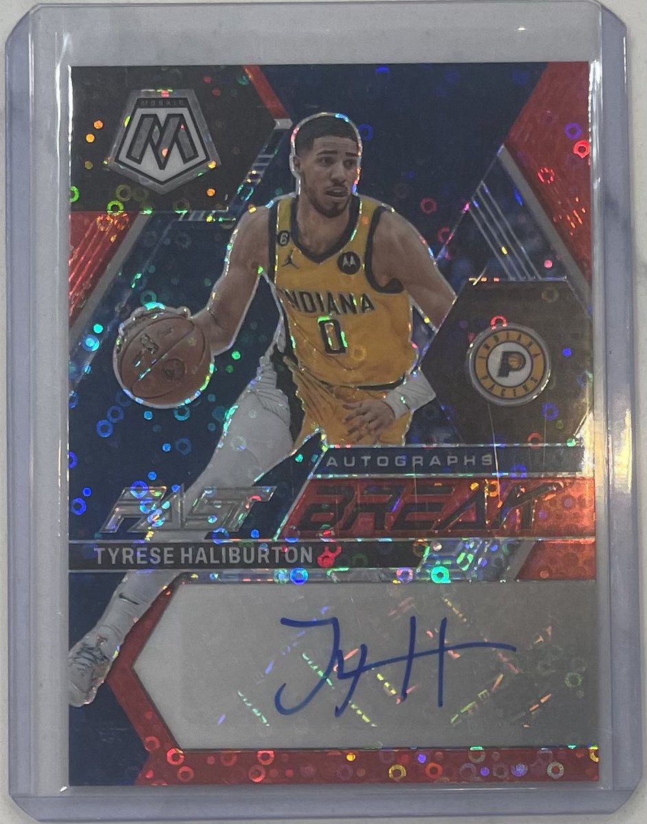 MattMonte99's tweet photo. Tyrese Haliburton Fast Break Autograph 49/49 https://t.co/bWnPZ3FhDm