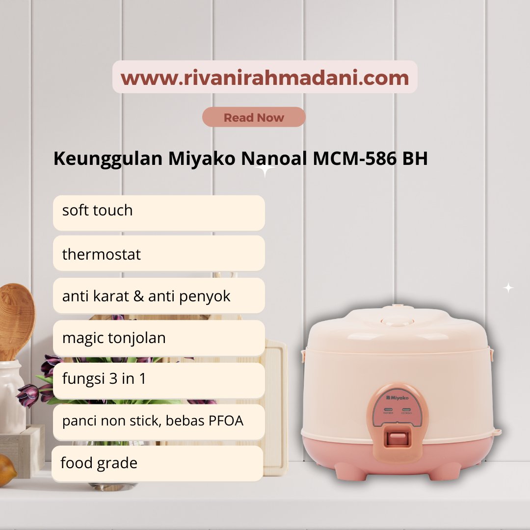 Ingat Ibu, Ingat Rice Cooker Miyako!
Kasih sayang Ibu, sehangat nasi dalam Rice Cooker Miyako, Sederhana tapi selalu ada. Selamat Hari Ibu, Mama!
rivanirahmadani.com/2023/12/30/tes/

@bloggerperempuan 

#NikitaWillyPakaiMiyako #RiceCookerMiyako #NanoalPilihanNikita