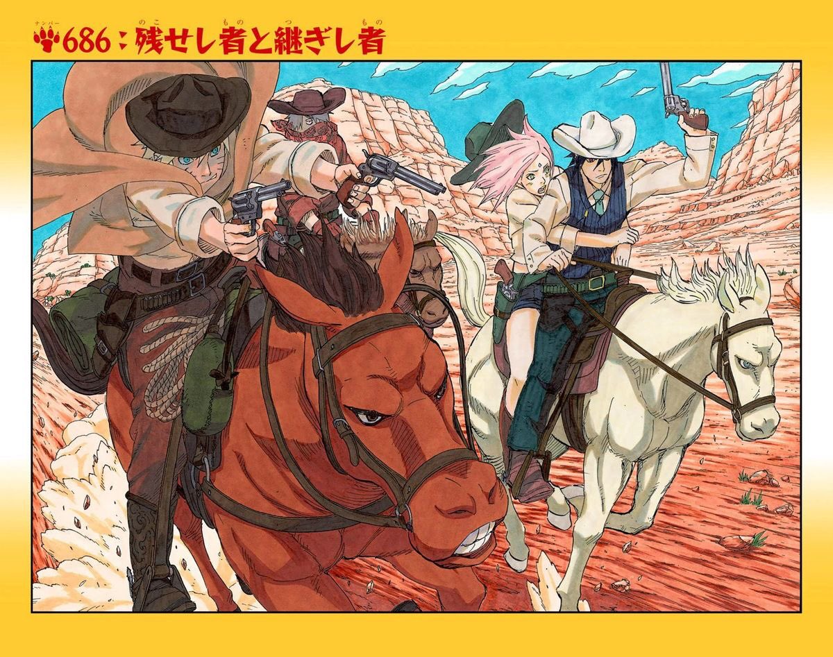 Rinnegod's tweet photo. When Kishimoto drew Team 7 in different eras > https://t.co/LdtBNgNIRa