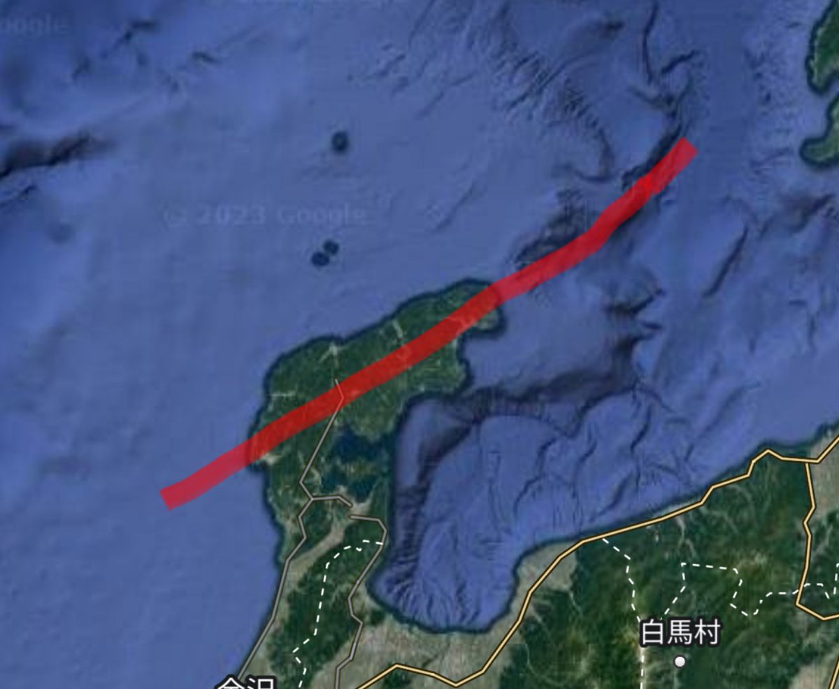 Eq_Agency's tweet photo. 昨日発生した地震の震源域
日本海東縁変動帯とも関係があると思われます。

こちらマグニチュードに比べ今までの余震の規模が比較的に小さいため、今後1週間程度はM6以上の強い地震に警戒が必要です。

 #石川  #地震  #令和6年能登半島地震
 #余震   #일본 #지진 https://t.co/mHPiaTXXF4