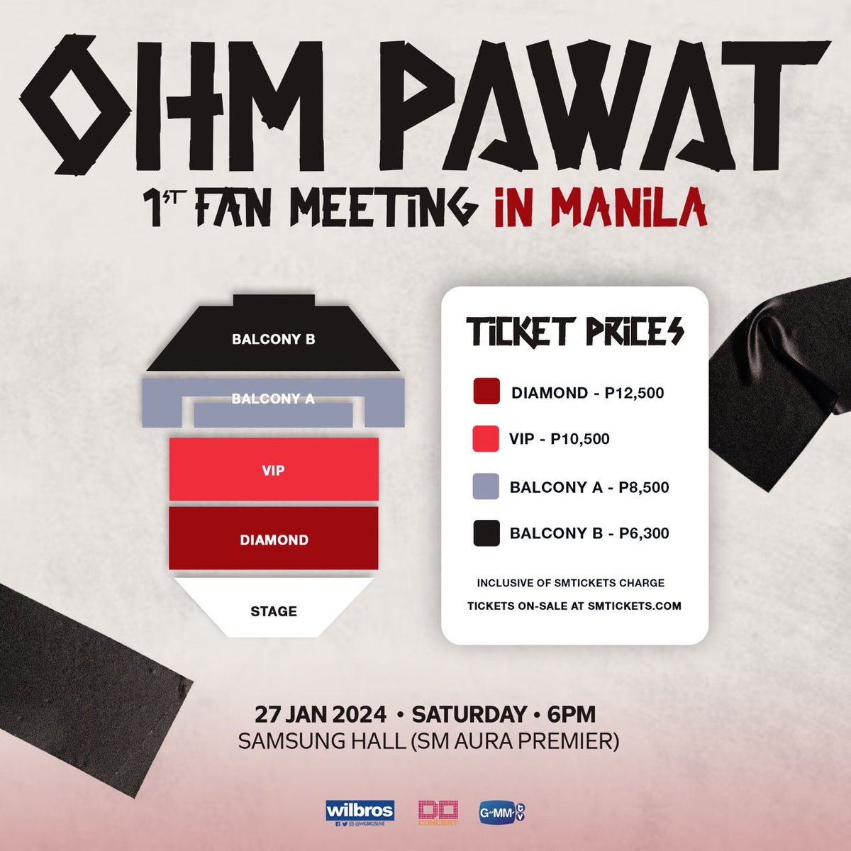 Ohmpawat_Family's tweet photo. ✨OHM PAWAT 1st Fan Meeting in Manila✨

You can still buy tickets. Very special! Hi-Touch all seat. Let's go check a lot of names with Ohm.👋🏻 🥰

TICKETS ON-SALE! 

https://t.co/RQmDSE0Nhu and SM Tickets Outlets
Direct Link: https://t.co/f008NjZD12

#OhmPawat1stFMinManila
#ohmpawat #WilbrosLive #DoConcert
#ยิ้ม5พันของโอมภวัต