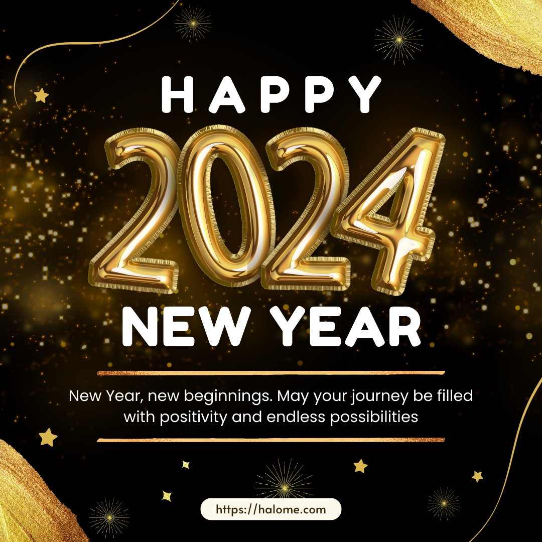 Halome_official's tweet photo. 🎉 Welcoming a Bright New Year! 🎊

Thank you for being a part of this chapter. Wishing you all a Happy New Year! 🍾May it be a year of prosperity, good health, and the fulfillment of your heart's desires. ✨

Cheers to 2024! 🎊🥂 https://t.co/v3Gzv0BsnV