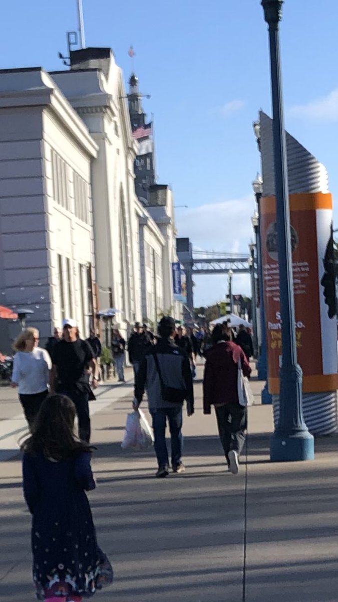 “San Francisco is so dead…” meanwhile the streets were packed by the Embarcadero Sat. I waited for a full hour in a long line to pay for Exploratorium parking (their app was down). I walked around a mile to and past the ferry building and it was shoulder to shoulder in spots