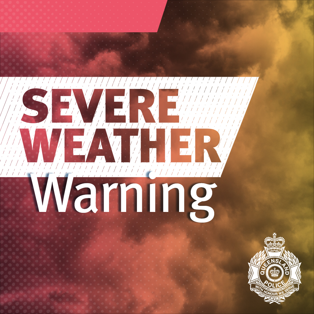 A Severe thunderstorm warning for heavy rainfall is expected to impact some or all of the Moreton Region, and flash flooding may occur. For storm damage help, call SES on 132 500. In an emergency always call Triple Zero.