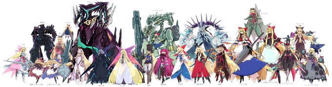 だいぶアリスの人形シリーズ描いたなぁと言う事で全部並べてみた。 