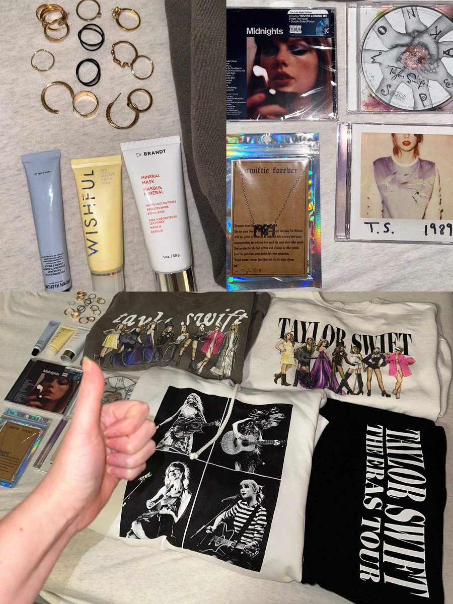 🥳New Year’s Giveaway🥳 I want to start 2024 off right, so I’m giving away these things to one lucky swiftie!✨ To enter: 🫶🏻Follow me 🫶🏻Like/Repost 🫶🏻Reply with one thing you’re looking forward to in 2024! 🫶🏻Winner announced on Feb. 1st 🫶🏻U.S only!