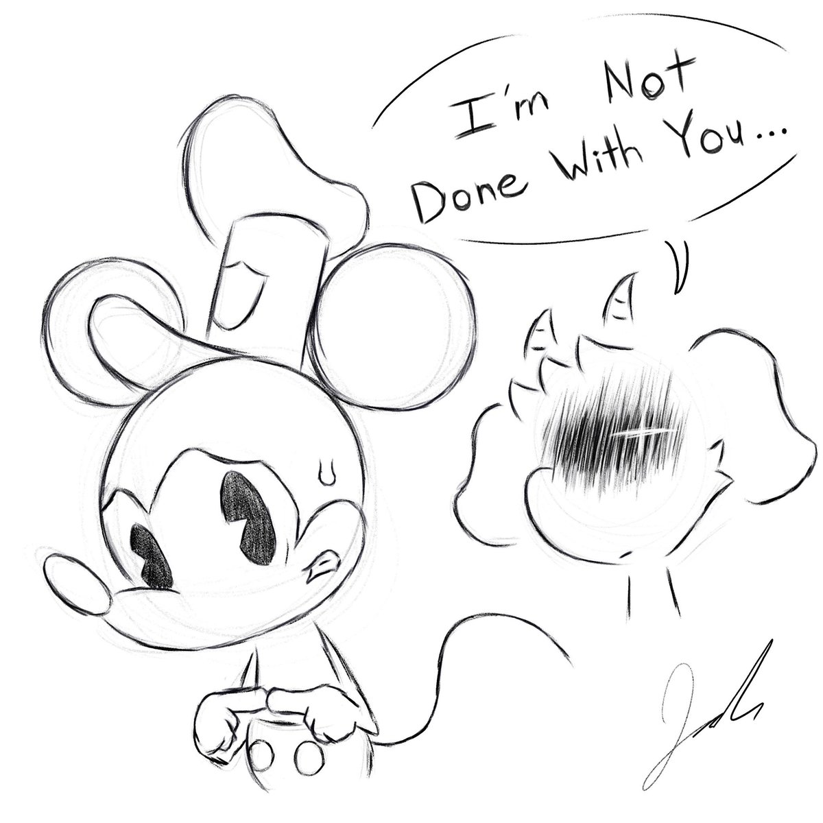 He’s mine now #disney #disneyvault #mickeymouse #steamboatwillie #drawing #ArtistOnTwitter #art #publicdomain #publicdomainart