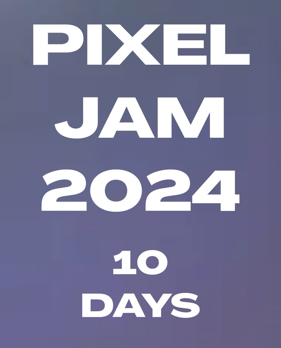 PixelPasture's tweet photo. We're counting down the days now!
Sign up now
#pixeljam2024 #gamejam https://t.co/5N4o5lrEDI