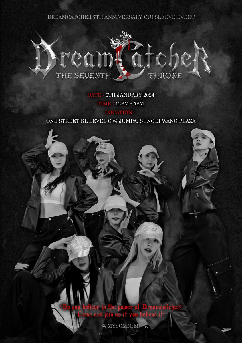D-3⃣
Not many days left to join the fun with <a href="/MySomnies/">MY_SOMNIES 🤍🌿</a> x <a href="/dreamcatcher_MY/">Dreamcatcher Malaysia</a> 🥳

Grab your spot to take home all the freebies‼️‼️

⬇️⬇️
>Entry Fee Form 🗒️or Walk In 🏃‍♀️
forms.gle/pMQ7DYMKRQsMhN…

🗓️6th January 2024 (Saturday)
📍<a href="/OneStreetKL/">OneStreet KL</a>, JUMPA@Sg Wang
🕙12PM-5PM