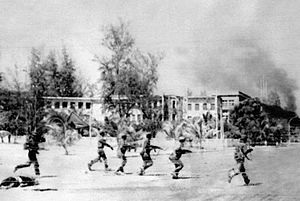 Today in 1979, Vietnamese troops capture Phnom Penh ending a four-year bloodbath by Cambodia's Khmer Rouge. The invasion follows years of Khmer Rouge raids into Vietnam culminating in the massacre of 3,000 civilians at Ba Chúc. Vietnamese troops will occupy Cambodia until 1989.