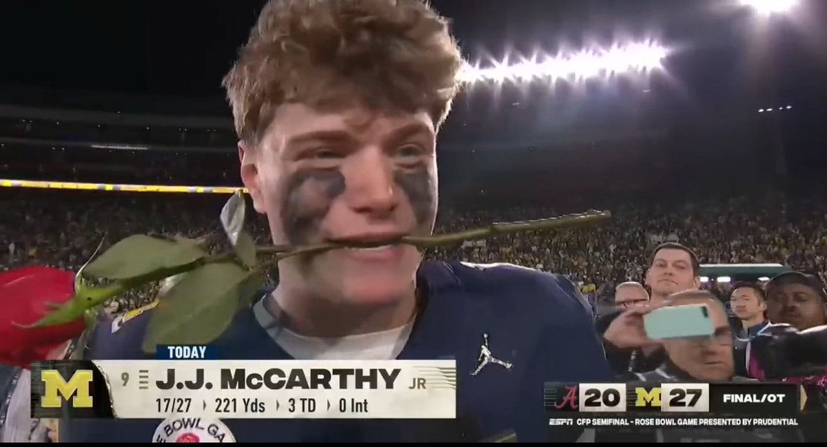 haggs88's tweet photo. LFG!! Michigan is going to the national championship! https://t.co/CbTpuhCzac