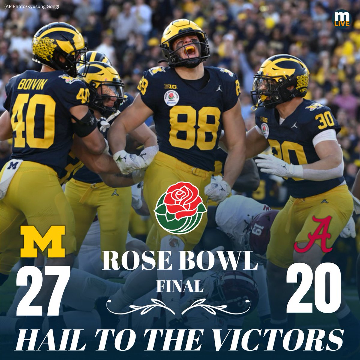 HAIL! Michigan advances to the College Football National Championship!