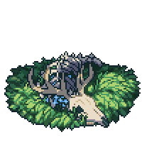 RoiMiserea's tweet photo. i also pixeled this when i was bored at work cause i saw a deer skeleton during traffic that day https://t.co/f2njoMrcMp
