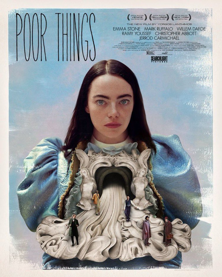 Now watching:  Poor Things. @PoorThingsFilm #PoorThings #EmmaStone #MarkRuffalo #WillemDafoe #RamyYoussef #ChristopherAbbott #KathrynHunter #JerrodCarmichael #HannaSchygulla #MargaretQualley #VickiPepperdine #SuzyBemba #JohnLocke #KeeleyForsyth #Carminho #YorgosLanthimos