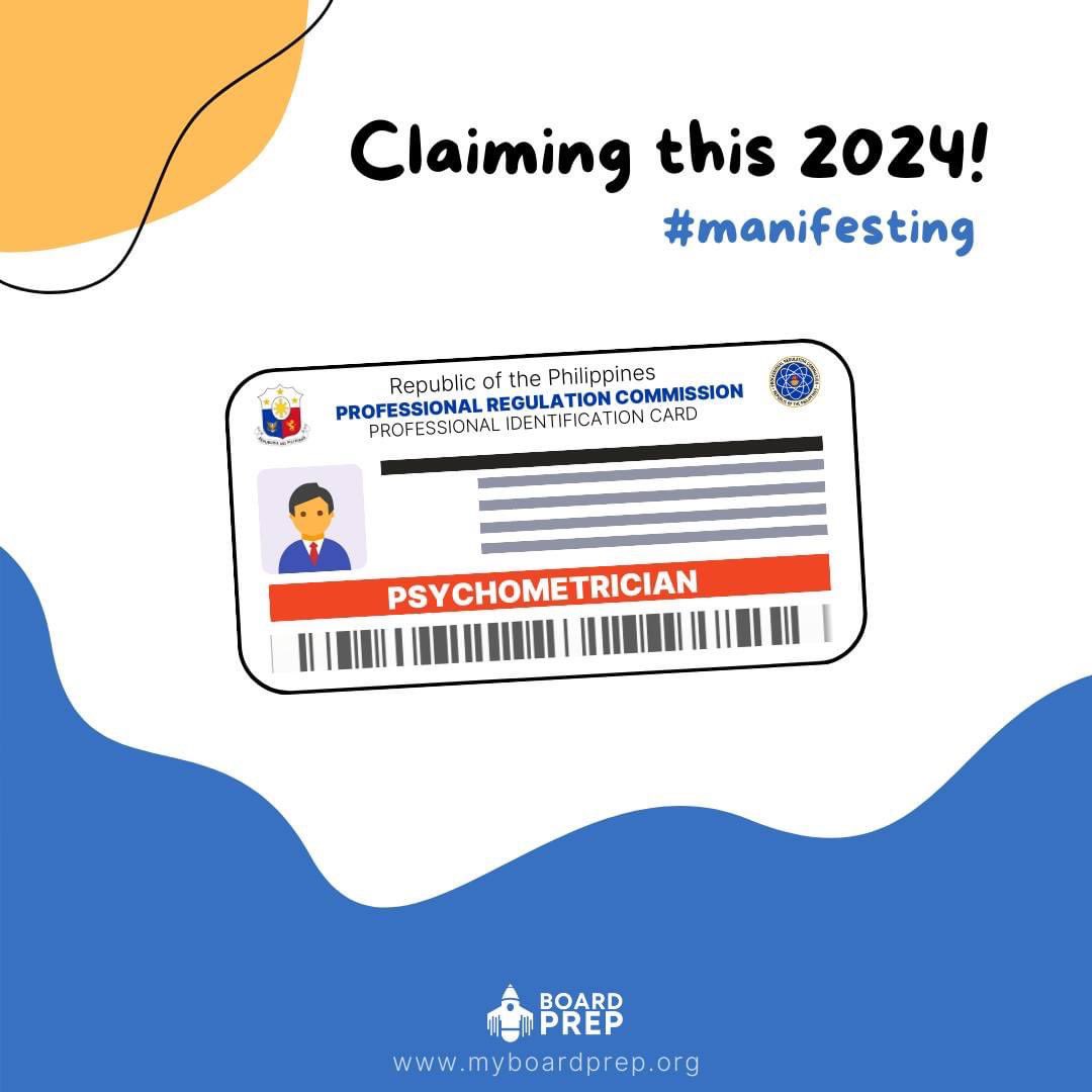 MAGIGING REGISTERED PSYCHOMETRICIAN NGAYONG 2024! 
#RPM2024
#PMETLE