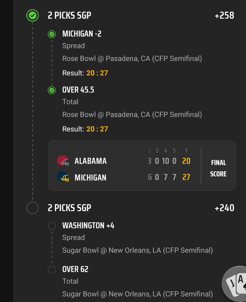 thegamblingedge's tweet photo. Half way there. Thank God for OT https://t.co/6aGDfW4UHW