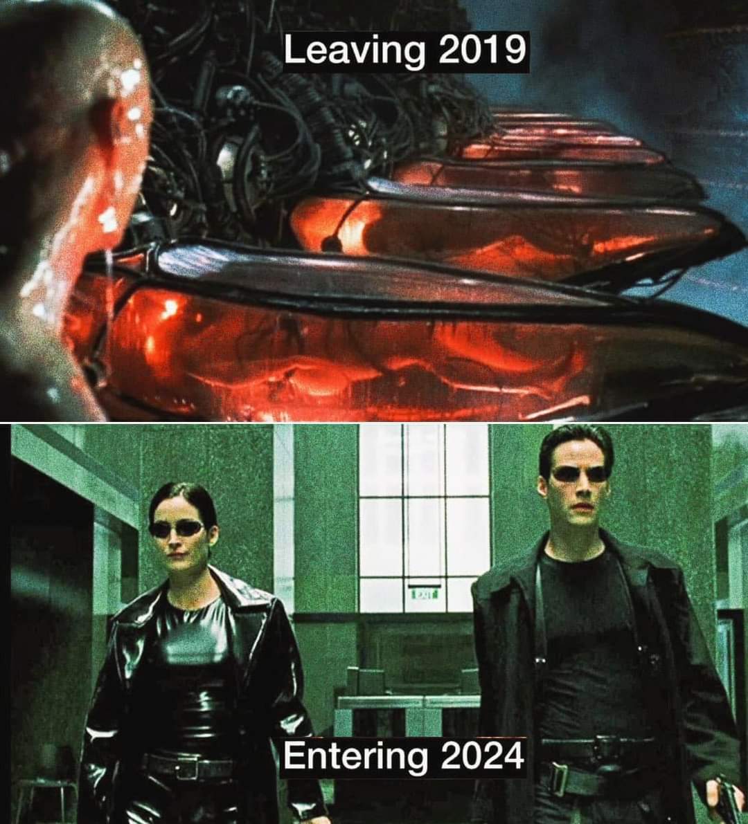 Y pensar que este año solo será el "jugueteo previo" antes de todo lo que vaticinan para el 2025. Para el renacer del nuevo mundo... El actual deberá morir y ciertamente el proceso no será...'un paseo por el parque' pero mientras haya Internet aquí andaremos, dando ánimos.