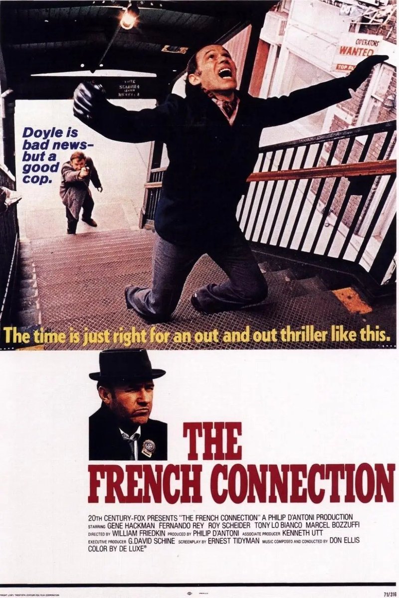 lucasmkater's tweet photo. Começando a thread pra postar tudo que eu assistir e ler em 2024. E começo o ano tirando o atraso de um clássico.

The French Connection (1971), William Friedkin https://t.co/xBRoP1zkM0