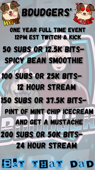 BDudger's tweet photo. It's been a Full Year already of being a Full Time Content Creator!? 

THAT IS INSANE! SEE YA TOMORROW FOR SOME FUN... also.. MINT CHIP ICE CREAM IS FUCKING AWFUL. https://t.co/gKg9fxtEhn