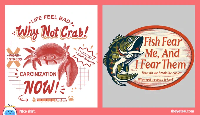LAST CHANCE! In one hour, these #dailytees will just become the one that got away... Act fast! theyetee.com