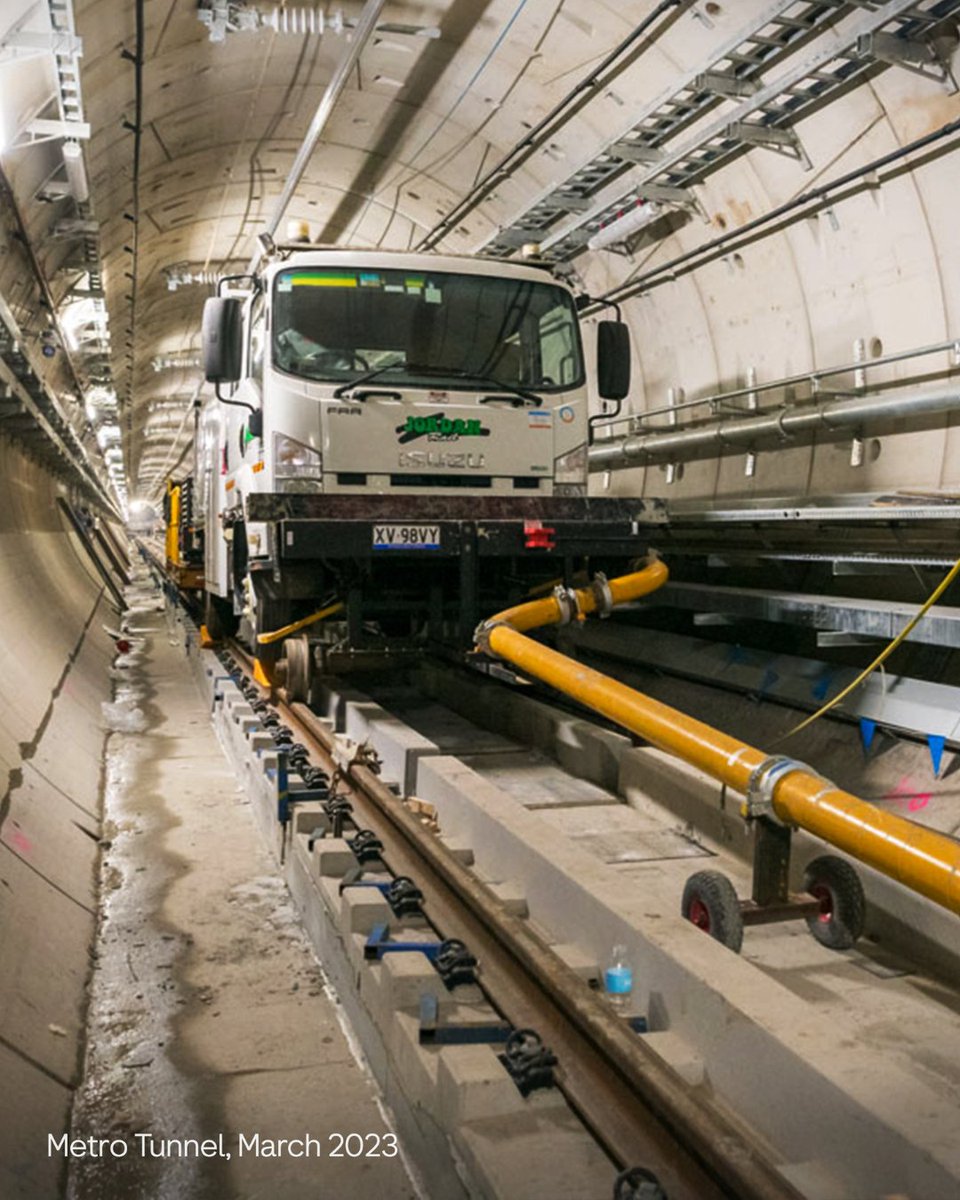 metrotunnelvic's tweet image. A lot has changed since the #CityLoop was built over 40 years ago …

We have new technology for building tunnels, tracks and signalling. Yet good 'ol road-rail trucks are still here for maintenance, repairs and building works 🚚🚇

#MetroTunnel #Melbourne #Tunnels