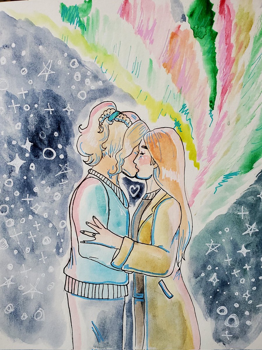 // Happy new years, everyone!!! 💖

Adriel hasn't braided their hair in years-- it had always been a symbol of pride and they didn't have enough to justify it. But Jon <a href="/AD58_/">Jonathan</a> gives them so much to be proud of.