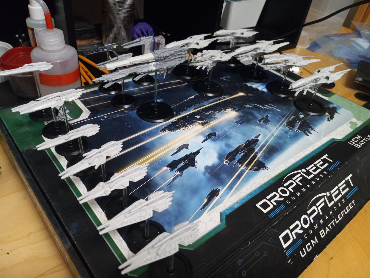 SpazzieL's tweet image. A productive Christmas vacation #USSNewJersey #dropfleet #Gundam