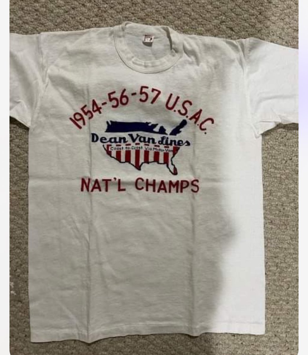 500Indy1911's tweet photo. Last teaser pic.

She has a shirt I have never seen. An original from 1958.

This is the coolest racing shirt I have ever seen.

Period.

#JimmyBryan || #DeanVanLines || 💕 https://t.co/UvHpdG4OTK