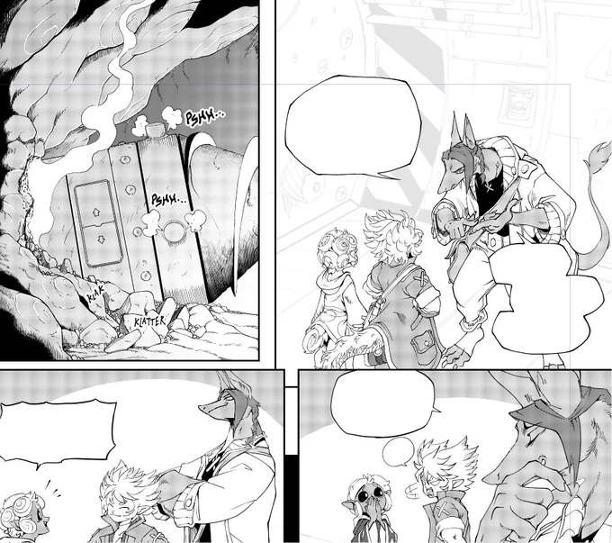 Live Now! Working on #Drogune Comic Pages ~  Check 🔗🌳for tw/itch