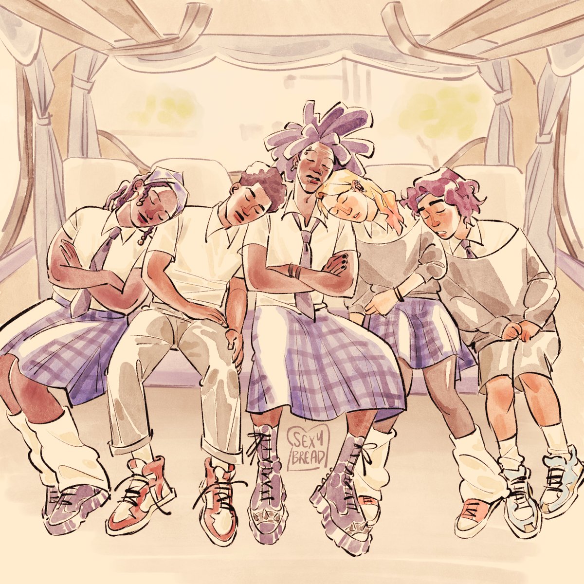 mickxtii's tweet photo. sometime u get sleepy on the bus ride home, especially if ur a superhero!
#gwenstacy #hobiebrown #pavitrprabhakar #milesmorales #margokess #SpiderVerse https://t.co/DQ2ZjwbMot