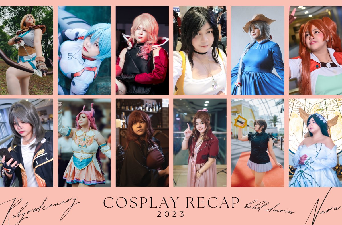 rubyredcanary's tweet photo. It's been an awesome year of cosplay!
#Naru #rubyredcanary #CosplayRecap2023 https://t.co/SDUg1TIUlv