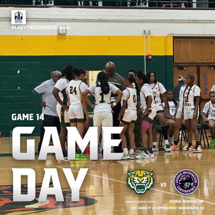 Good luck to our @ATTUCKSGBB Varsity Team, who travels to play @GWContinentals in a @giacsports conference matchup. Game time is 6pm. Go Lady Tigers! @IPSAthletics @CAttucksIPS #LadyTigersBasketball #TigerPride #WatchsUSWork