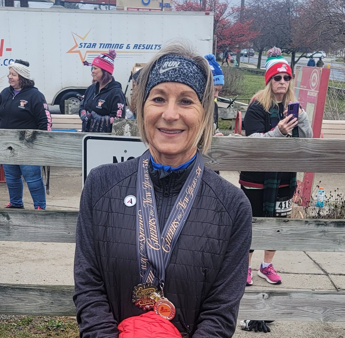DavidsonMLD1's tweet photo. Debbie gets her second place medal at the Cheers to the New Year 5K! Way to go Speedy! https://t.co/yuCDz0YuJ7