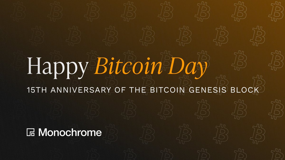 Happy Bitcoin Day 🎂 Celebrating 15 years since the launch of the #Bitcoin genesis block.