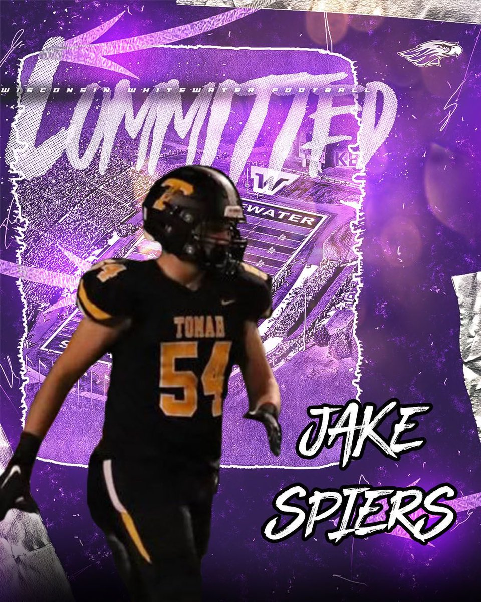 Blessed and Excited to announce my commitment to UW-Whitewater⚫️🟣!#poundtherock @CoachTShields @CoachBSmithback @CoachRindahl @WarhawkFootball