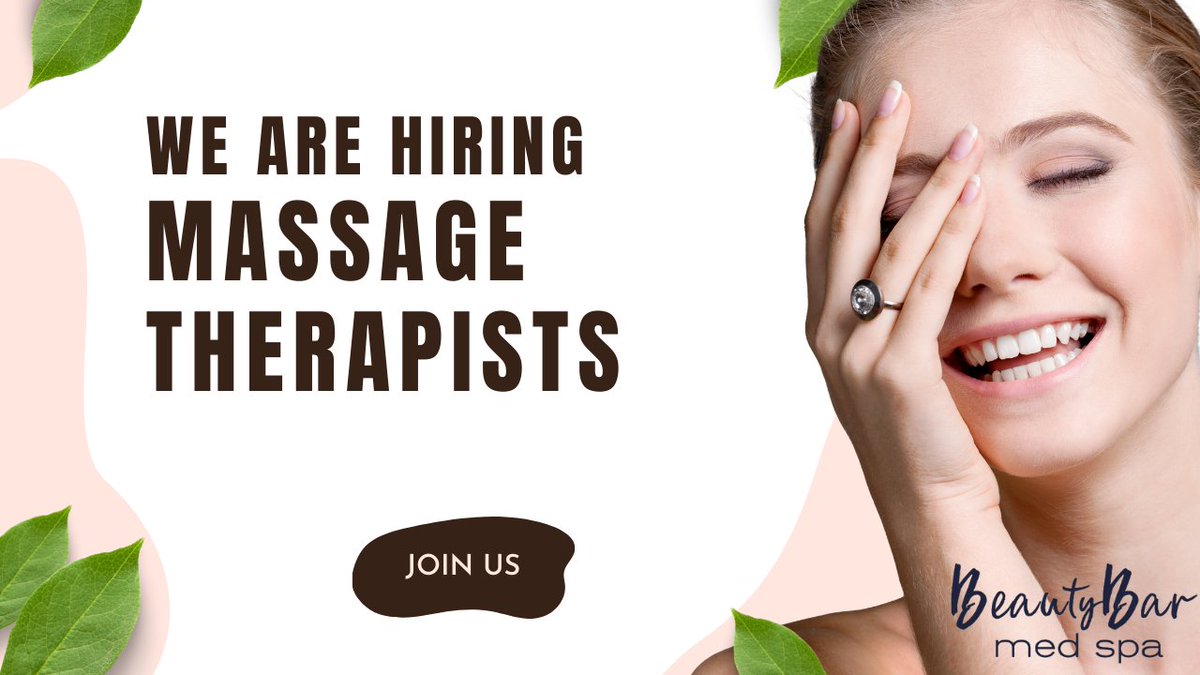mimosasuites's tweet image. ✨ Unlock your full potential at Beauty Bar Med Spa. We offer advanced training and mentorship programs to help you master new massage techniques and expand your expertise... ow.ly/4pfK50PcbMM
#BeautyBarMedSpa #JoinOurTeam #SpaCareer