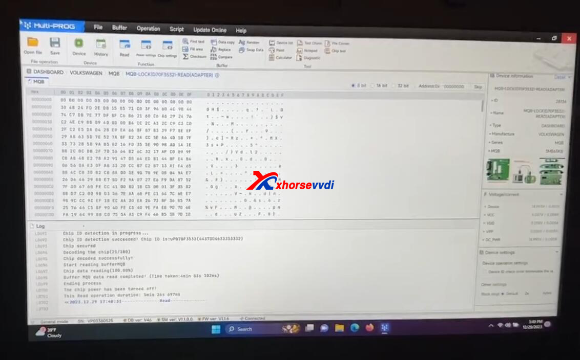 Xhorsevvdi's tweet photo. 5G1920856C Renesas BGA Chip IMMODATA EXTRACTION WITH  #xhorse MULTI-PROG AND VVDI2 ✅✅
📸 Richard Ruiz 
#multiprog #vvdi2 #Renesas #bga #immodata #keyprogramming #keyprogrammer #locksmith https://t.co/WwHji2JHJZ