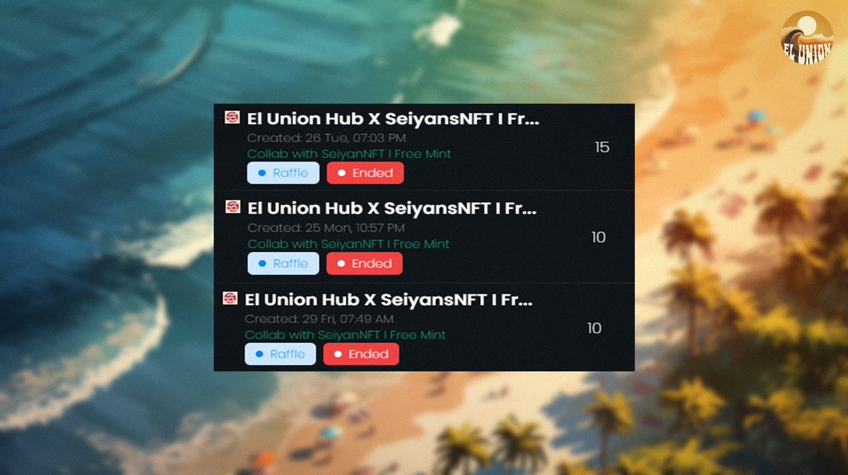 El Union is bullish and ready for <a href="/SeiyanNFT/">Super SEIYANS</a>! 🫡🏝️
